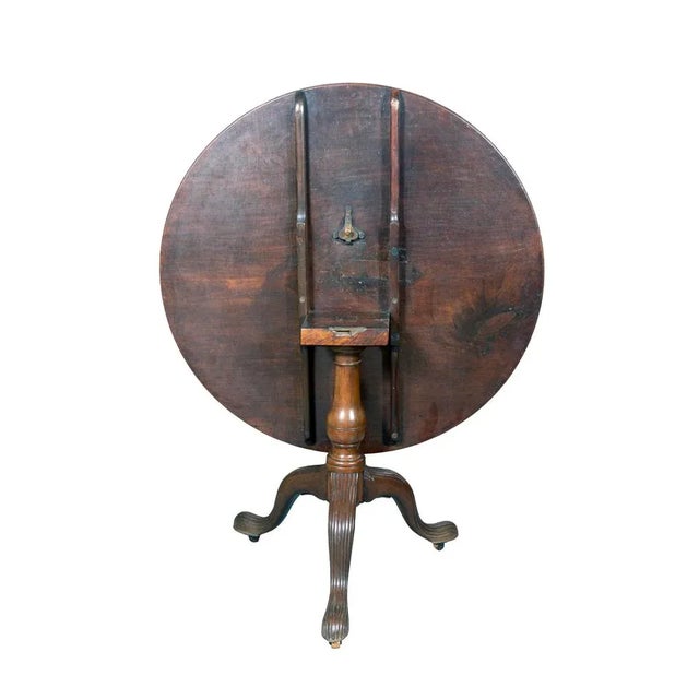 Traditional George III Mahogany Tea Table For Sale - Image 3 of 7