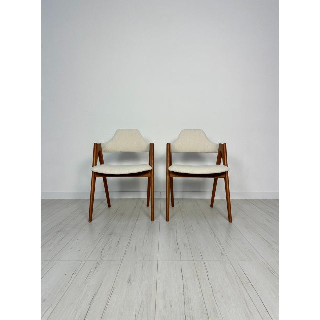 Set of Danish Compass Dining Chairs in Teak by Kai Kristiansen for Sva Møbler, 1950s For Sale - Image 15 of 15