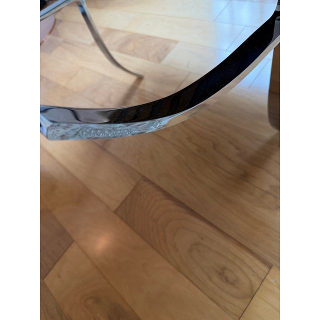 2020s Knoll Barcelona Stool - Black Volo Leather For Sale - Image 5 of 7
