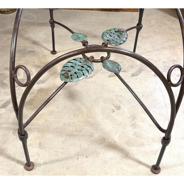 Emilia Castillo Verdigris Bronze Frog & Lily Pad Motif Table For Sale - Image 14 of 18