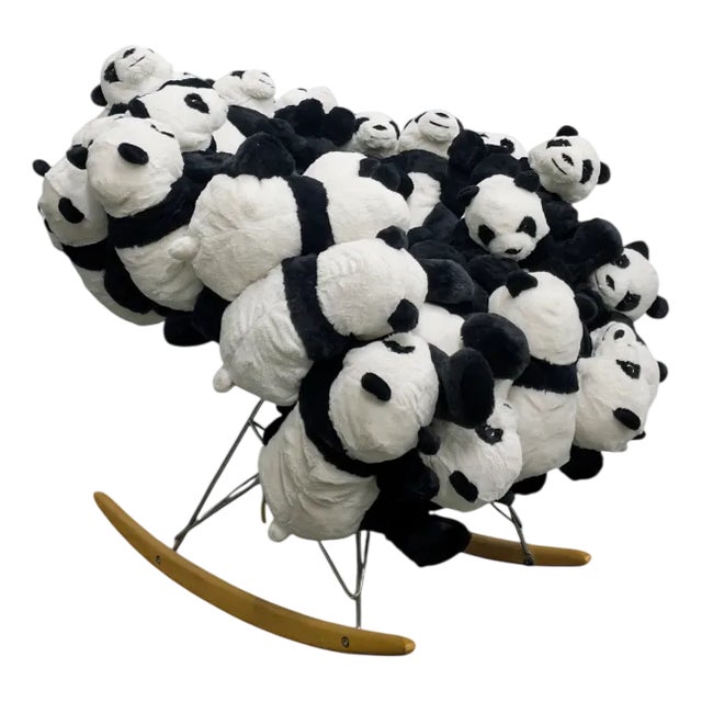 Pandas Rocking Chair by La Basílica Galería, 2019 For Sale