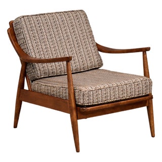 1950s Danish Modern Lounge Chair For Sale