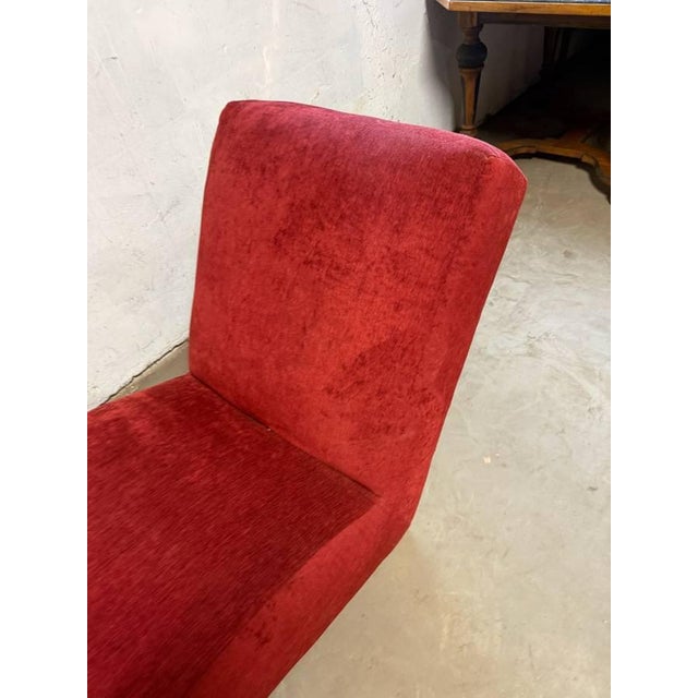 Mitchell Gold Furniture Contemporary Red Upholstered Chaise Lounge For Sale - Image 11 of 17