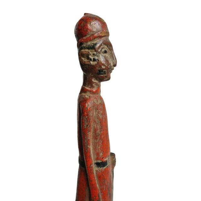 Early 20th Century Old Colonial Wood Figure Mali For Sale - Image 5 of 9