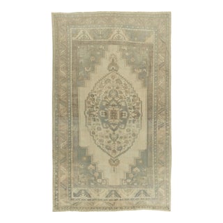 Vintage Circa 1940 Turkish Oushak Tash Rug 6' X 10'5 For Sale