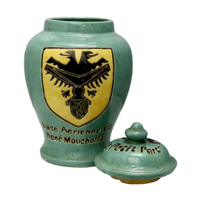 French W W I I French Military Commemorative Jar For Sale - Image 3 of 5