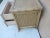 Wood Vintage Nightstand Wicker Rattan Tan Two Drawer For Sale - Image 7 of 10