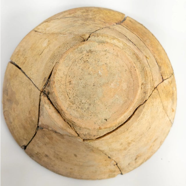 15th Century or Earlier Restored Middle Eastern or Asian Pottery Bowl For Sale - Image 10 of 13