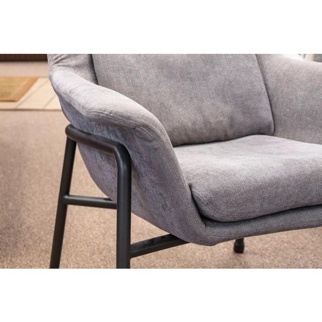 Inviting and sophisticated, these Camerich Noble Grey Lounge Armchairs embody the sleek aesthetics of Mid-Century Modern...
