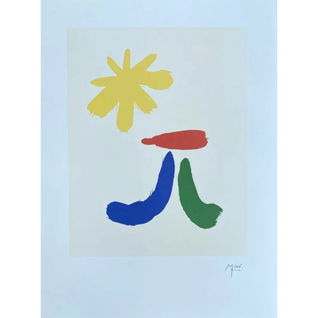 Joan Miro, Surrealist Composition, 1970s, Lithograph For Sale