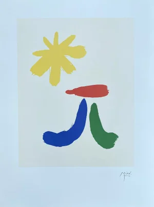 Joan Miro, Surrealist Composition, 1970s, Lithograph