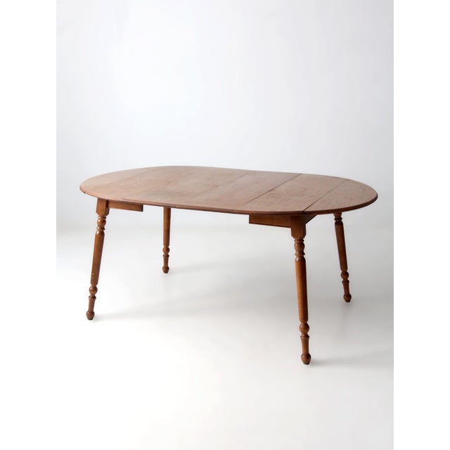 Mid-Century Dearborn Co Drop Leaf Dining Table With Extensions For Sale - Image 6 of 16
