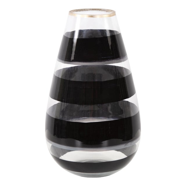 Vector Glass Torpedo Vase- Short For Sale