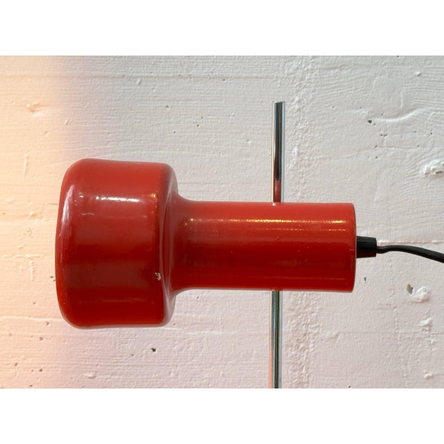 Mid-Century Red Table Lamp with Spotlight Effect, 1970s For Sale - Image 6 of 17
