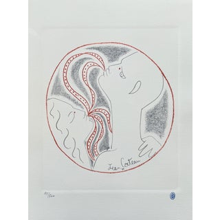 Jean Cocteau, Couple of Fauns, Lithograph For Sale