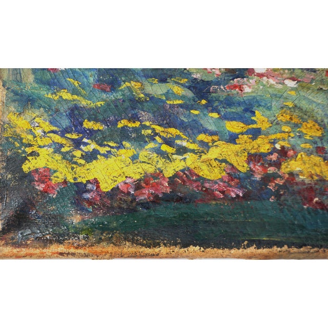 Large Scale 19th Century American Impressionism Garden and Lighthouse Landscape For Sale In Monterey, CA - Image 6 of 8