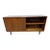 Mid-Century Modern Sliding Door Walnut Storage Cabinet For Sale