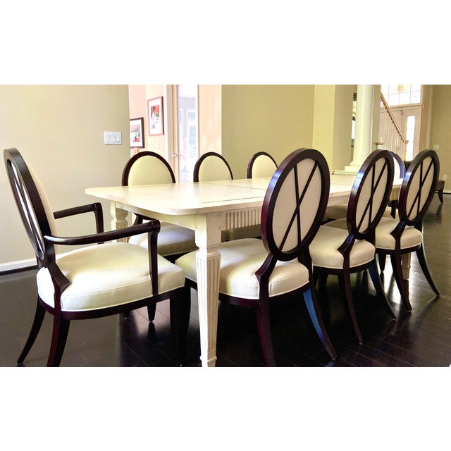 Baker Furniture Milling Road Dining Table and Eight ...