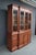 1990s Henkel Harris Wild Black Cherry Breakfront China Cabinet, 1996 For Sale - Image 5 of 18