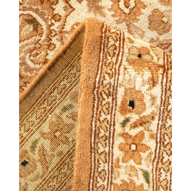 Mogul, One-of-a-Kind Hand-Knotted Area Rug - Yellow, 6' 1" x 9' 7" For Sale In New York - Image 6 of 8