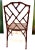 Faux Bamboo Table and Four Chairs For Sale - Image 9 of 11