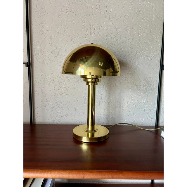 1970s Bauhaus Brass Lamp from WSB, 1970s For Sale - Image 5 of 10