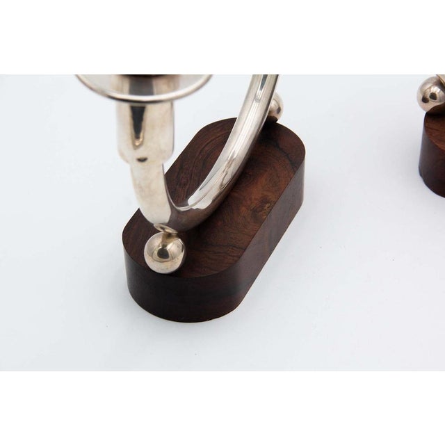 Plain Silver Candlesticks, Set of 2 For Sale - Image 3 of 5
