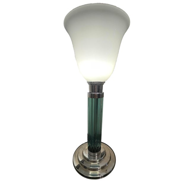 Large Art Deco Desk Lamp, 1940 For Sale - Image 4 of 7