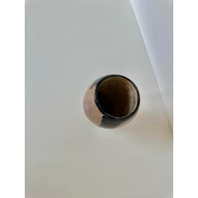 Tan Late 20th Century Hand Carved Abstract Stone Vase For Sale - Image 8 of 8