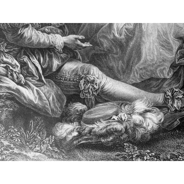 Carle Van Loo, Spanish Conversation and Reading, 1754, Engraving, Framed For Sale - Image 12 of 17