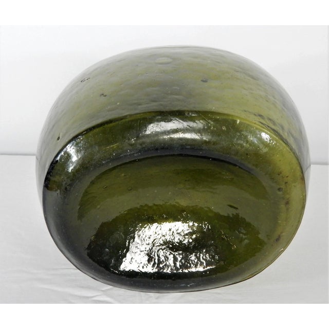 Antique Late 19th Century French Green Glass Demijohn Chairish