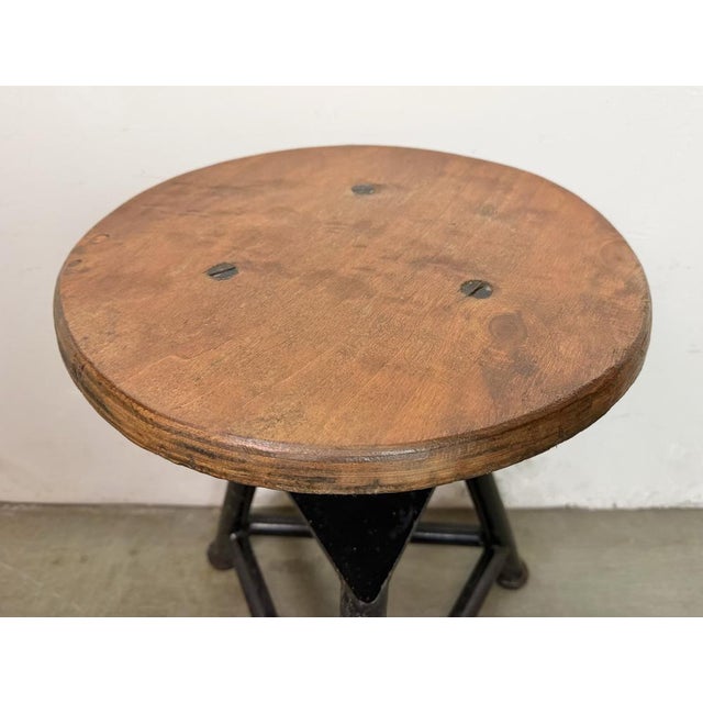 Industrial Workshop Swivel Stool, 1960s For Sale - Image 11 of 17