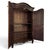 Wood Early 19th Century Normandy Solid Mahogany Country French Armoire For Sale - Image 7 of 16