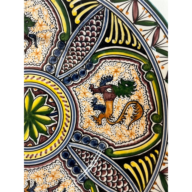 Coimbra Ceramic - Hand Painted Portuguese Plate 2 For Sale - Image 9 of 12