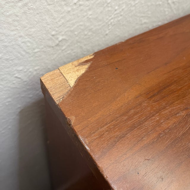 Wood 1960s Basic-Witz Walnut Highboy Dresser | Waynesboro, Va For Sale - Image 7 of 7