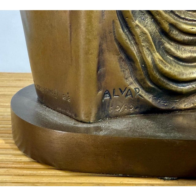 Bronze Duet Sculpture from Alvar Sunol Munoz-Ramos, 1988 For Sale - Image 11 of 15