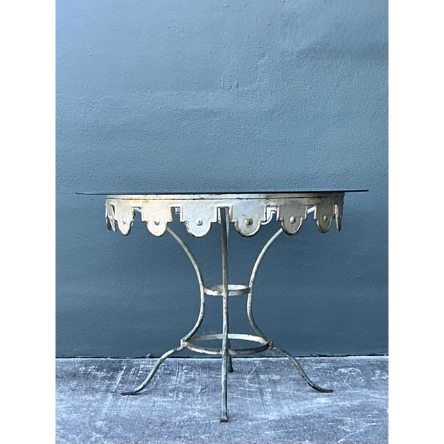 Vintage Boho Wrought Iron Carousel Dining Table For Sale - Image 12 of 12