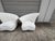 1960s Pair of Asymmetrical Channel Back Lounge Chairs For Sale - Image 5 of 14