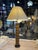 Arts and Crafts Living Room Lamp in Wallpaper Roll with Lampshade, France, 1900s For Sale - Image 15 of 16