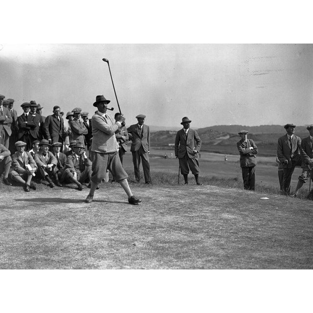 Edward Ray 26th June 1925: British golfer Edward Ray in action during the 1925 British Open at Prestwick. Prestwick golf...