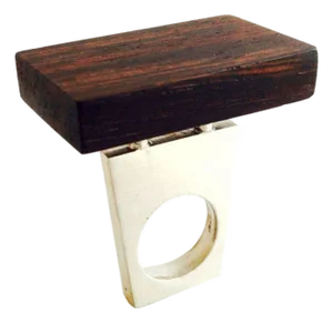 Heidi Abrahamson Rosewood Sterling Silver Ring