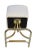 Cream Swivel Barstools With Brass Tubular Bases - a Pair For Sale - Image 8 of 10
