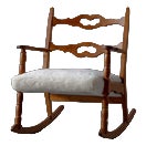 Vintage Danish Rocking Chair by Henning Kjærnulf, 1950s For Sale