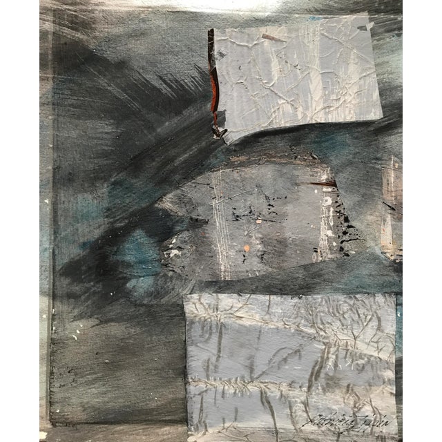 Patricia Zippin "Silver Paradigm 2" 1980s Mixed Media 15"x 12", unframed Signed and titled on reverse in ink Patricia...