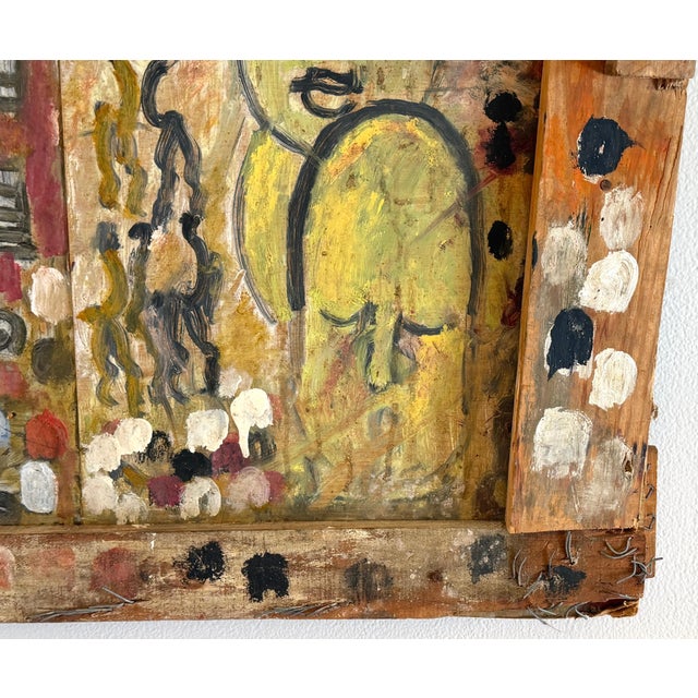 Purvis Young — Procession and Witness (Angels and Mourning), Mixed-Media Diptych For Sale - Image 14 of 18