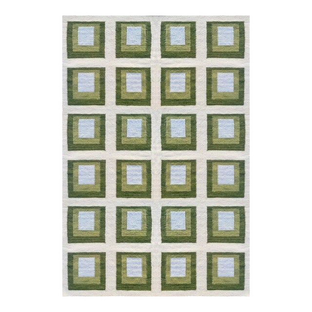 Color Study Handwoven Wool Flatweave SAMPLE Rug - Topanga For Sale