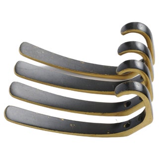 Mid-Century Brass Wall Hooks from Herta Baller, Set of 4 For Sale