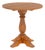 American Circular Pine Wood Pedestal Table For Sale