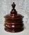 A Fine Georgian Dutch Tobacco Jar. Made from fruit wood, this ring turned Jar has a turned stepped body and base, with a...