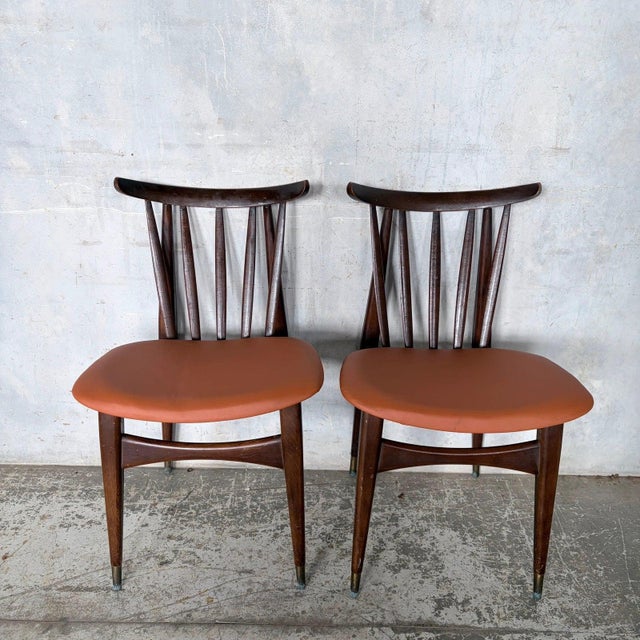 Mid-Century Teak Dining Chairs by Ellliots of Newbury, 1960s, Set of 2 For Sale - Image 9 of 10